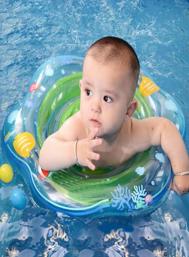 RAMONI عوامة سباحة للأطفال، عوامة سباحة للأطفال الرضع، عوامات لحمام سباحة الأطفال من عمر 0-3 سنوات، عوامات سباحة للأطفال مع مقعد أمان ومقبض، ألعاب عوامة لحمام السباحة للأطفال. - Image 2